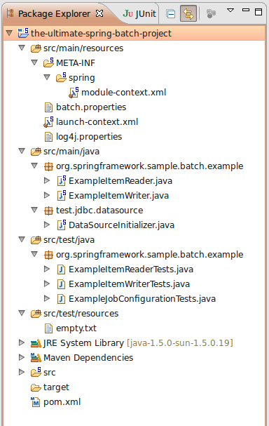 spring batch template project structure spring batch template project structure