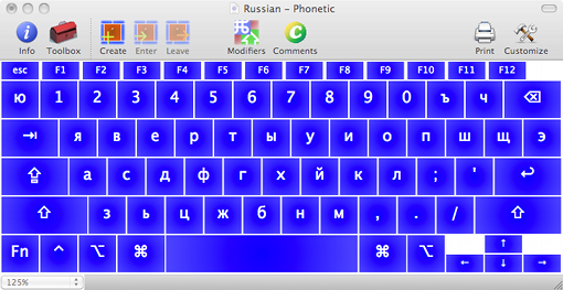 Russian Phonetic Final Layout